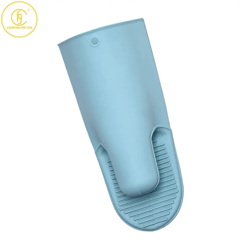 1 Pcs Thick Heat Resistant Microwave Glove BBQ Oven Baking Hot Pot Silicone Mitts Kitchen Cooking Silicone Mitten Glove Bakeware