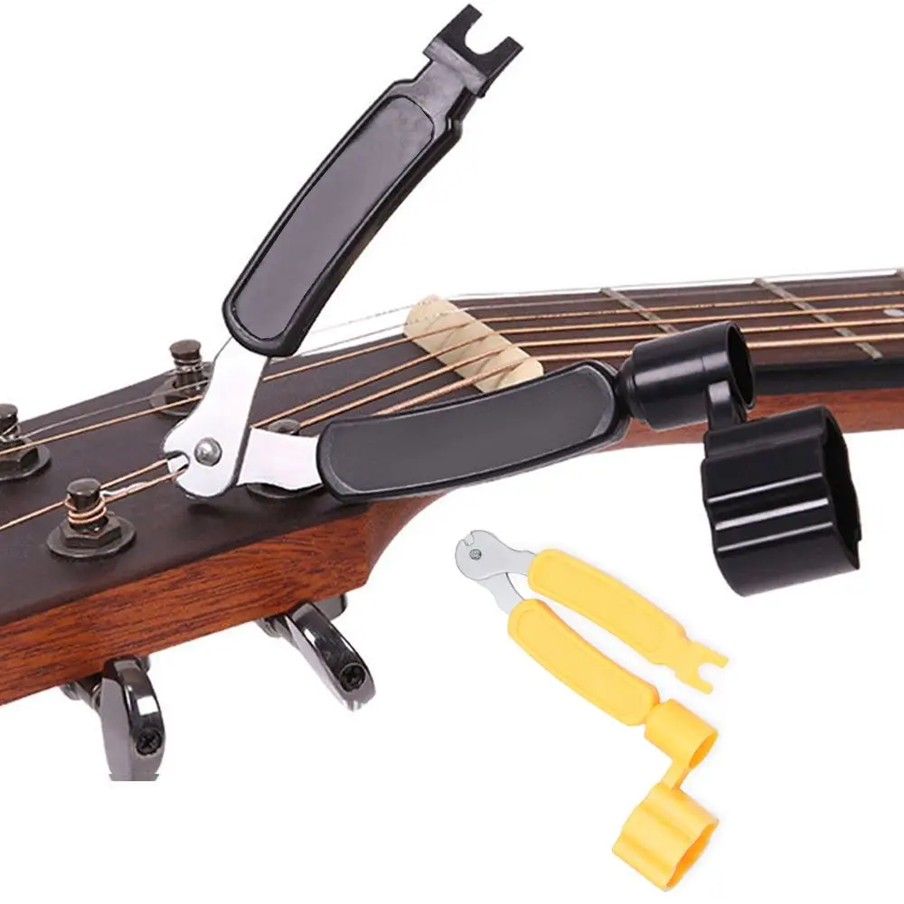 

3 in1 Multifunction Guitar String Changer Winder Pin Puller Cutter Music Instrument Tool Music Accessories Guitar String Changer