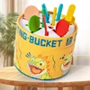 Kids Color Classification Cognition Cup Kindergarten Montessori Early Education Classification Bucket Colored Wooden Stick Toys 3