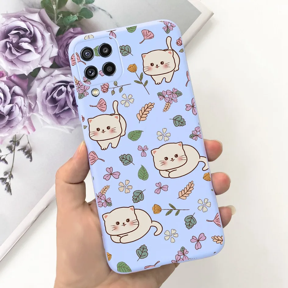 Cute Cat Flower Soft Slim Bumper Protective Cover