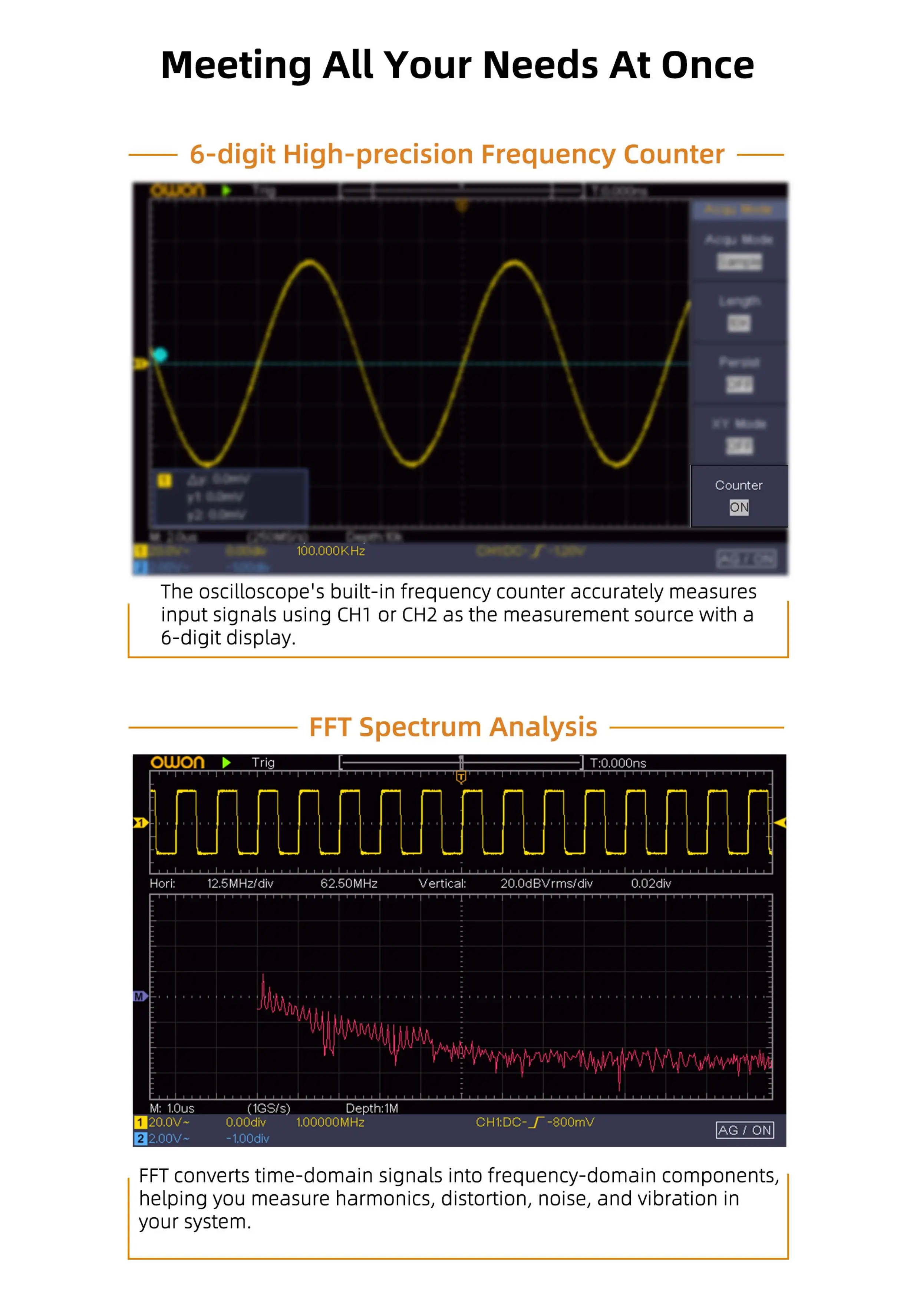 SDS200 Series Digital Oscilloscope 100-200MHz Bandwidth 2-Channel 25MHz Arbitrar