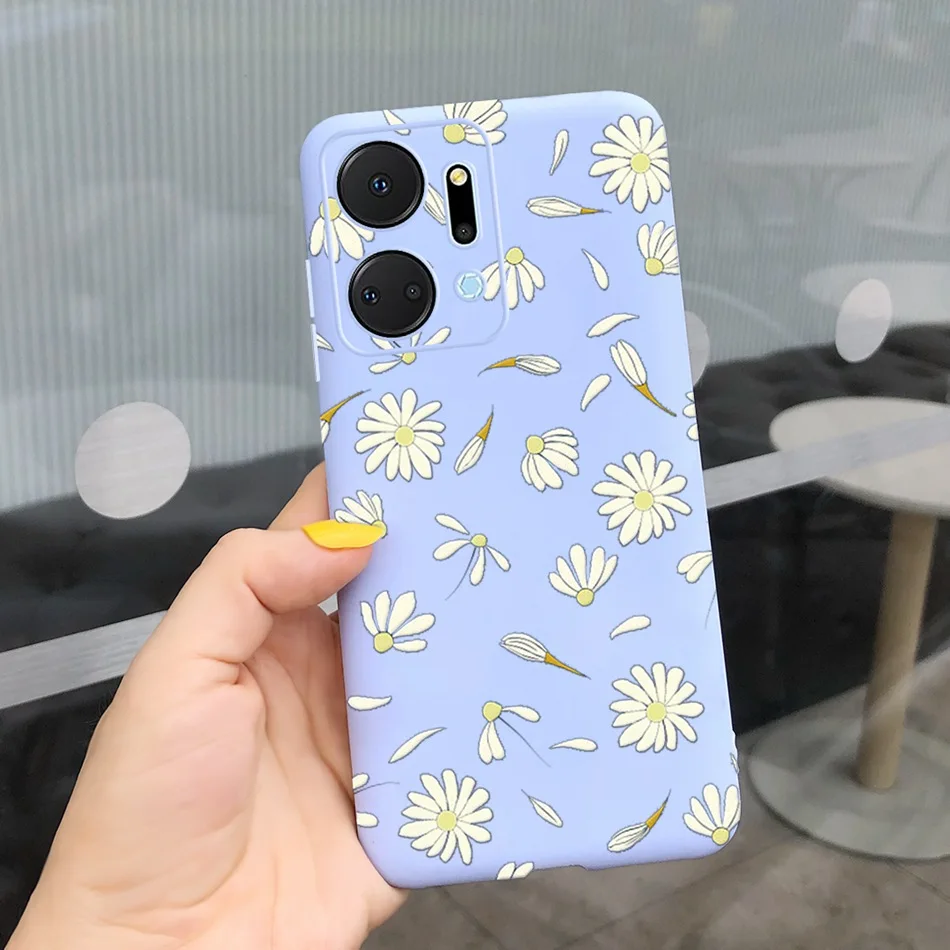 Beautiful Girl Sunflower Soft Silicone Bumper Phone Case