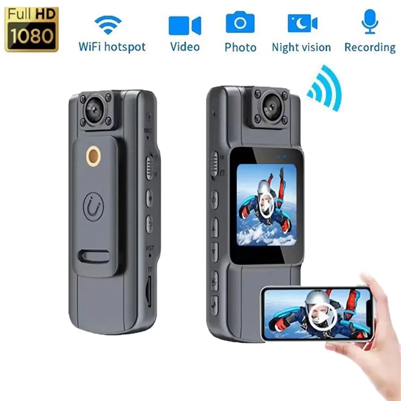 

Mini portable digital camera, video recorder, human body camera, infrared, night vision device, police camera, mini camera, 1080