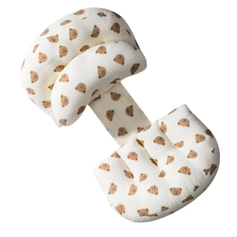 Maternity Lumbar Support Pillow Soft Cotton Pregnancy Cushions Expectant mother Comfort Pillow for Sleeping Relaxation 425F