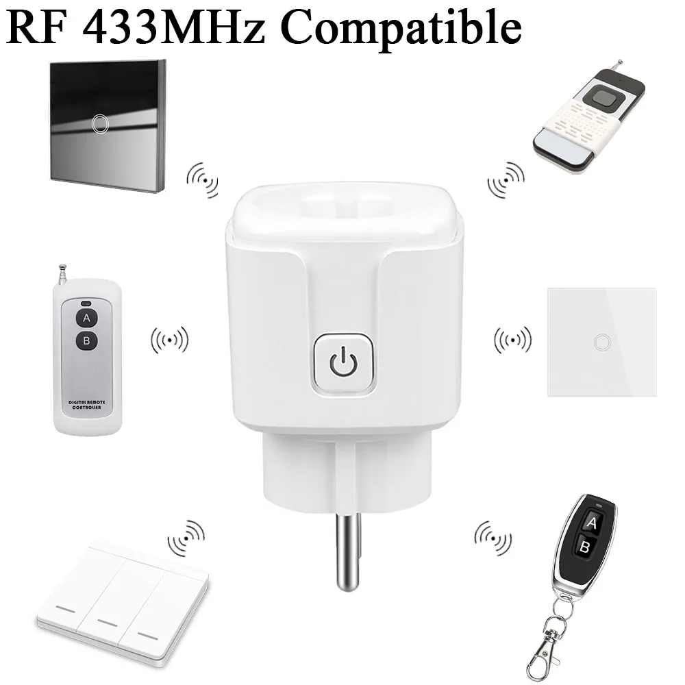 Wireless Switch Plug, Rf433mhz Remote Control Us Plug, 16a 220v Ac Easy To  Install And Use, Wireless Plug Remote Control, Can Delay, Wireless Remote  Control Without Network Can Control On/off Socket, Can