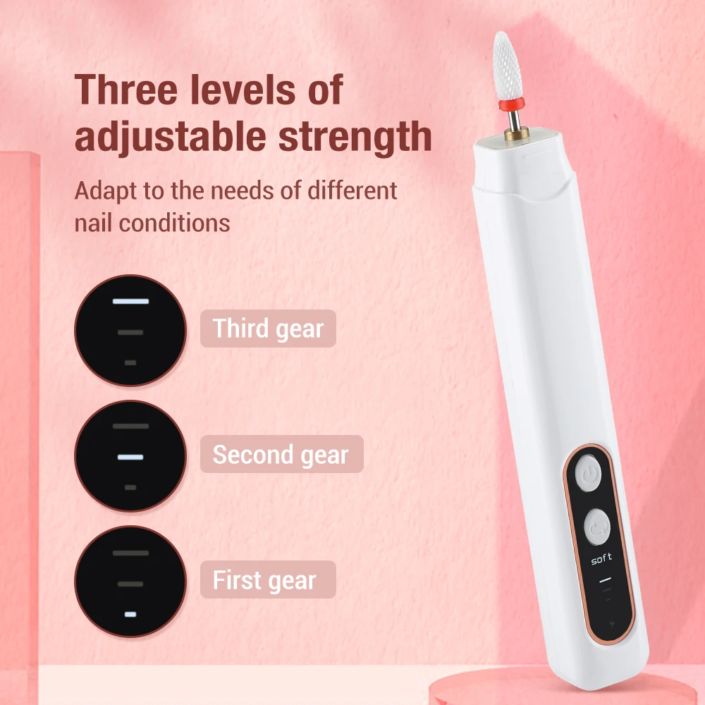 Professional Cordless Electric Nail Drill Machine for Nail Repair Designed Gel Removing for Salons Tools electric nail drill electric nail grinder