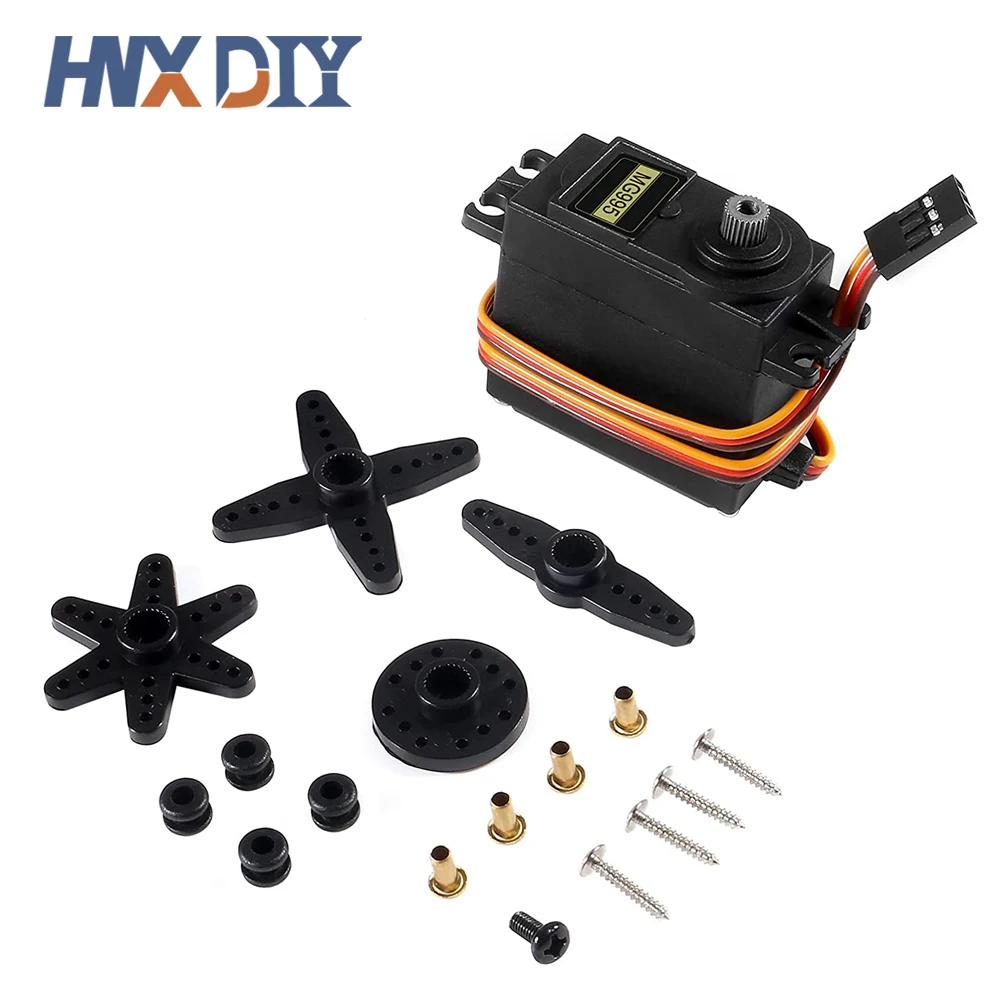 서보 디지털 MG995 MG996 MG996R 13KG 15KG, RC 자동차 로봇 헬리콥터 보트 용 금속 기어 Arduino Diy 키트용, 5/10 개