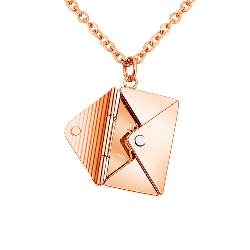 

Lateefah Custom Women's Necklace Custom Name Necklaces Love Letter Envelope Necklace Custom Stainless Steel Necklace for Gifts
