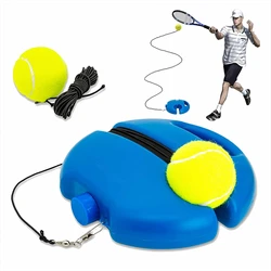 Tennis Trainer Rebound Ball with Baseboard - Self-Study Training Tool & Exercise Equipment (Blue)