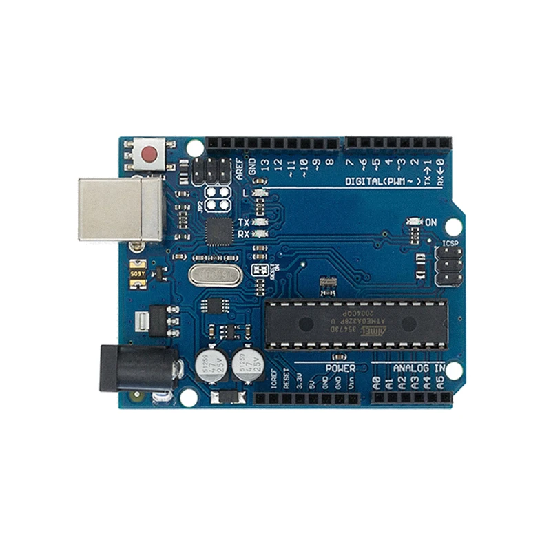 Development Board UNO R3 CH340G+MEGA328P SMD Chip 16Mhz For Arduino UNO R3 Development Board USB CABLE ATEGA328P One Set