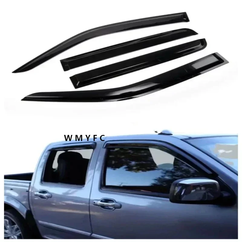 

Side Window Vent Visor For Isuzu D-max Dmax 2007-2011 Sun Rain Deflector Guard Awning Shelter Weathershields Car accessories