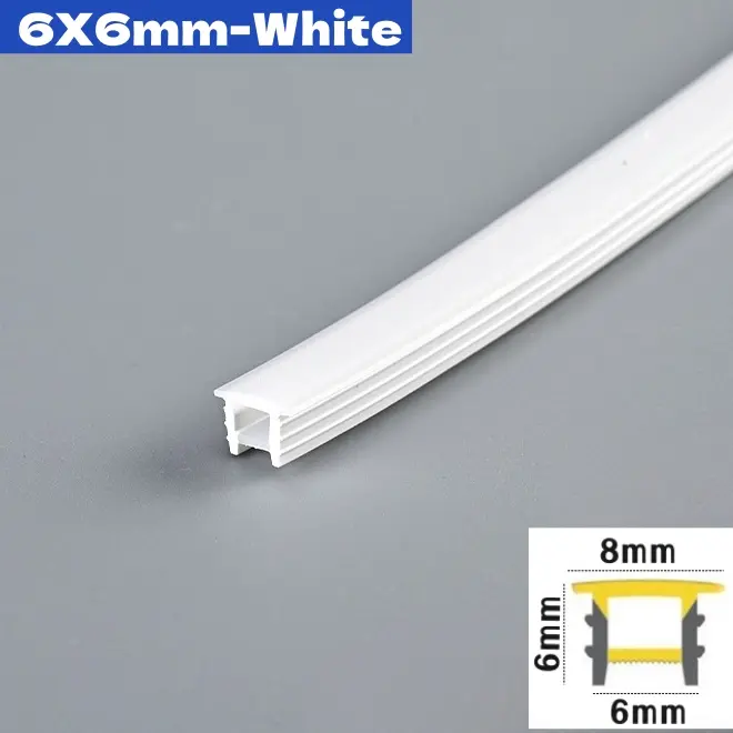 Black Flexible LED Neon Rope Lamp Silicone Tube Diffuser Recessed Channel For WS2811 WS2812B Waterproof Ribbon Neon Strip Lights - Image 24