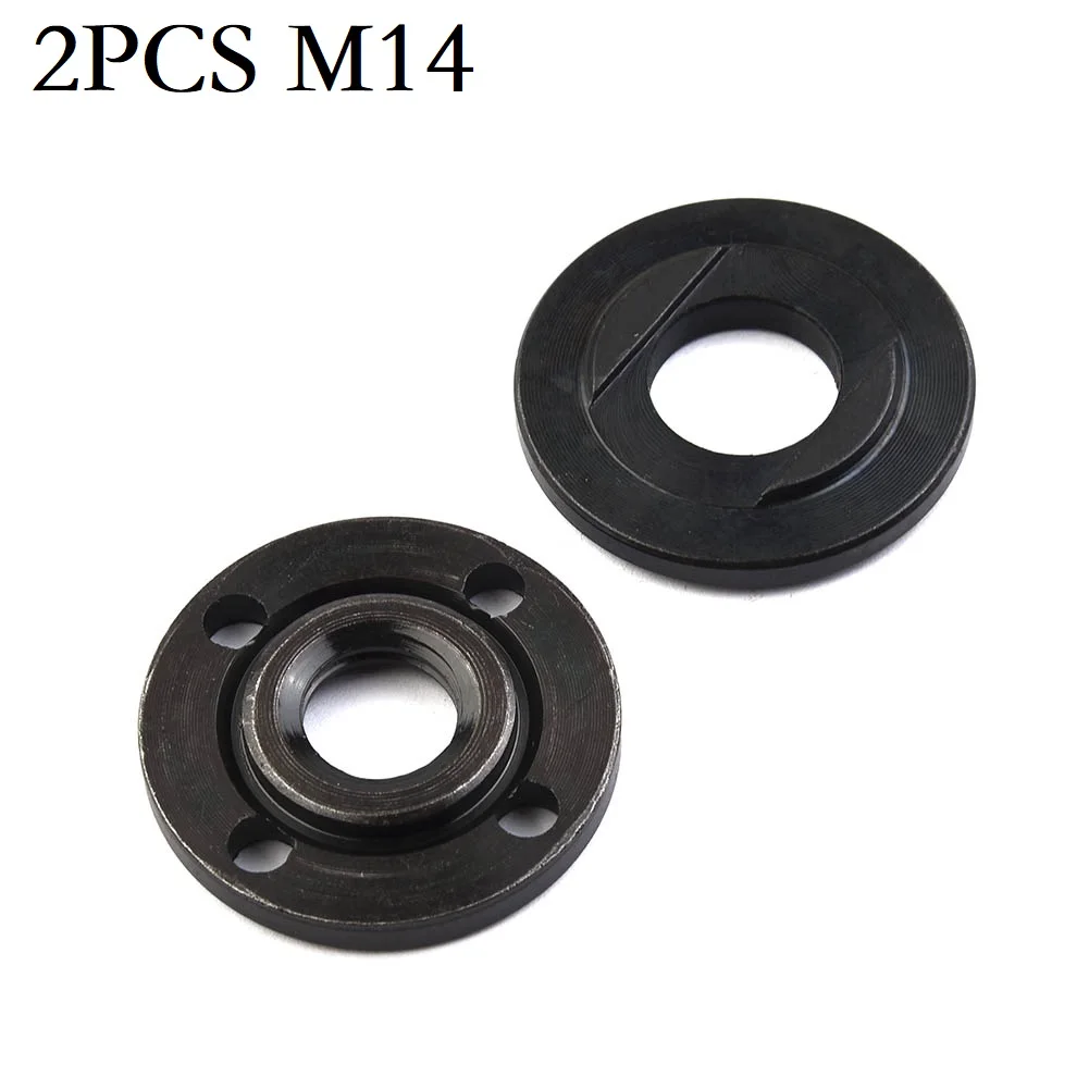 

Angle Grinder Flange Nut Set Tools M14 40mm Inner Outer Flange Nut Set Kit Metal Nuts Repair Tool For 14mm Spindle Thread