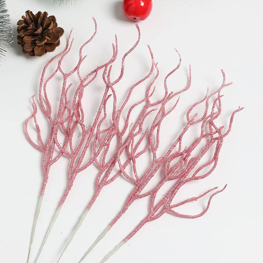 3/5 Stücke Weihnachtsdekorationen Farbigen Zweig Künstlicher Blumenstrauß Weihnachtsbaum Ornament Wohnkultur Neujahr Navidad 2025 Zubehör – Detail 17