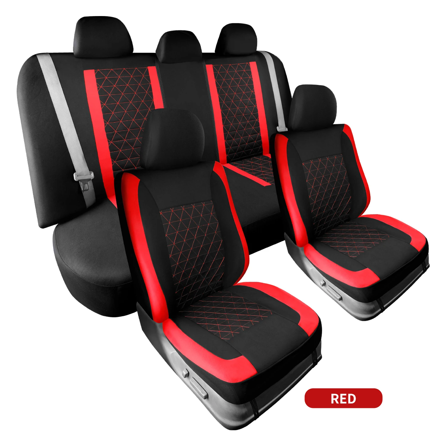 5 Seat Diamond Shaped Cloth Car Seat Cover for TOYOTA Corolla Yaris ...