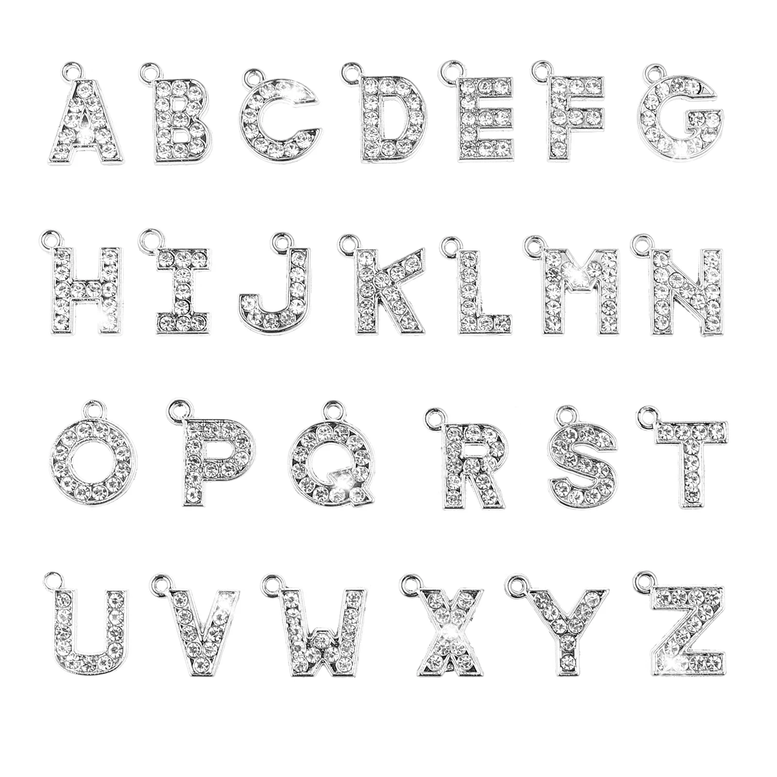 

26 Pcs Initial Initial Letter Charms Letter for Bracelets Alphabet Jewlery Pendant Stainless Steel Jewelry Making