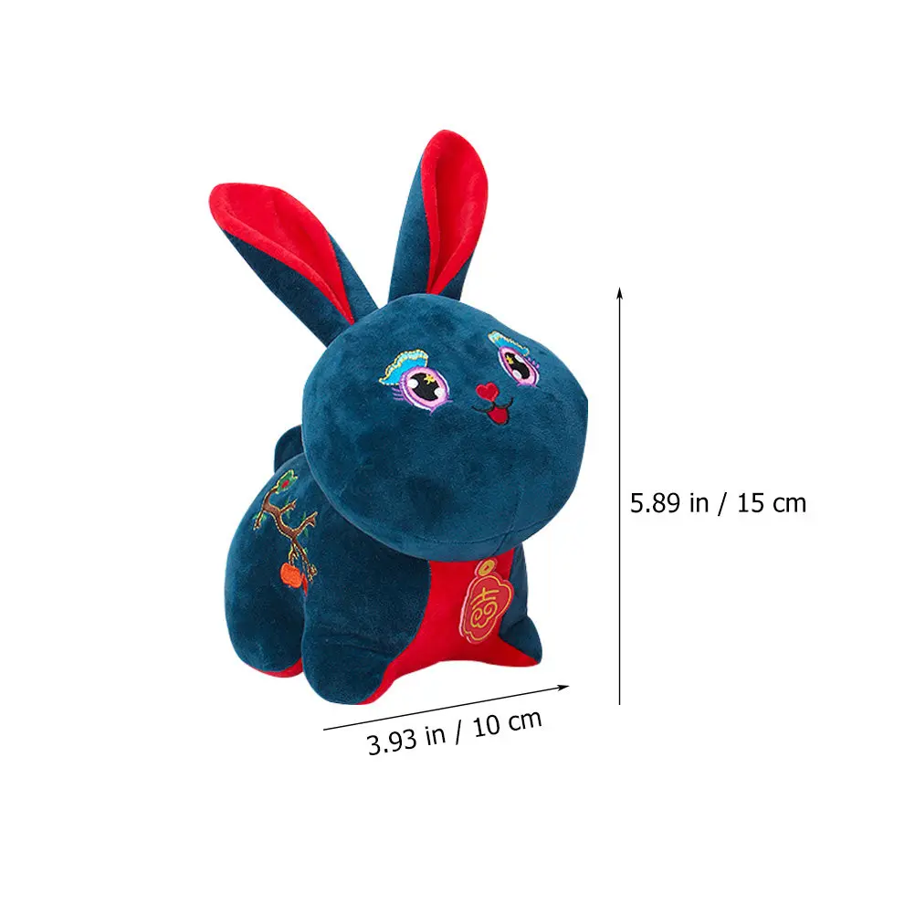5pcs 어린이를위한 사랑스러운 토끼 인형 토끼 파티 용품 마스코트 장식 데스크탑 선물