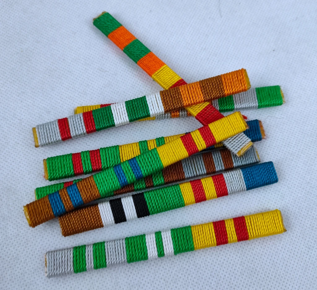 Military WWII WW2 German Award Ribbon Bar Military Exhibition