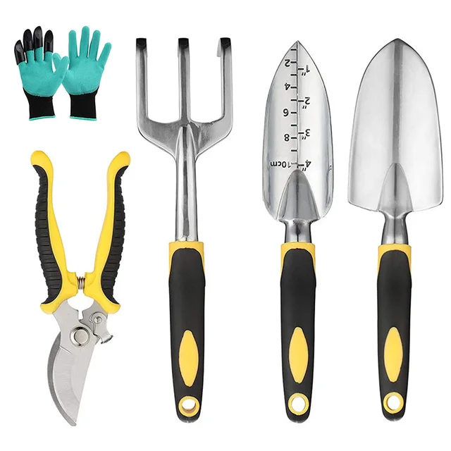 5 Db Alumínium Ötvözet Transzplanter Húzószalagos Kesztyű Ültetéshez Ültetés Gyomnövény Ásás Kültéri Kerti Kézi Szerszámok Otthon