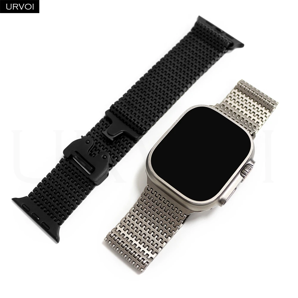 Premium Stainless Steel Mesh Strap with Parachute Buckle