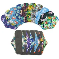Bamboo Cloth Sanitary Napkin Reusable Washable Menstrual Pads Women Hygiene Sanitary Towels Pads Postpartum Nursing Pads 1