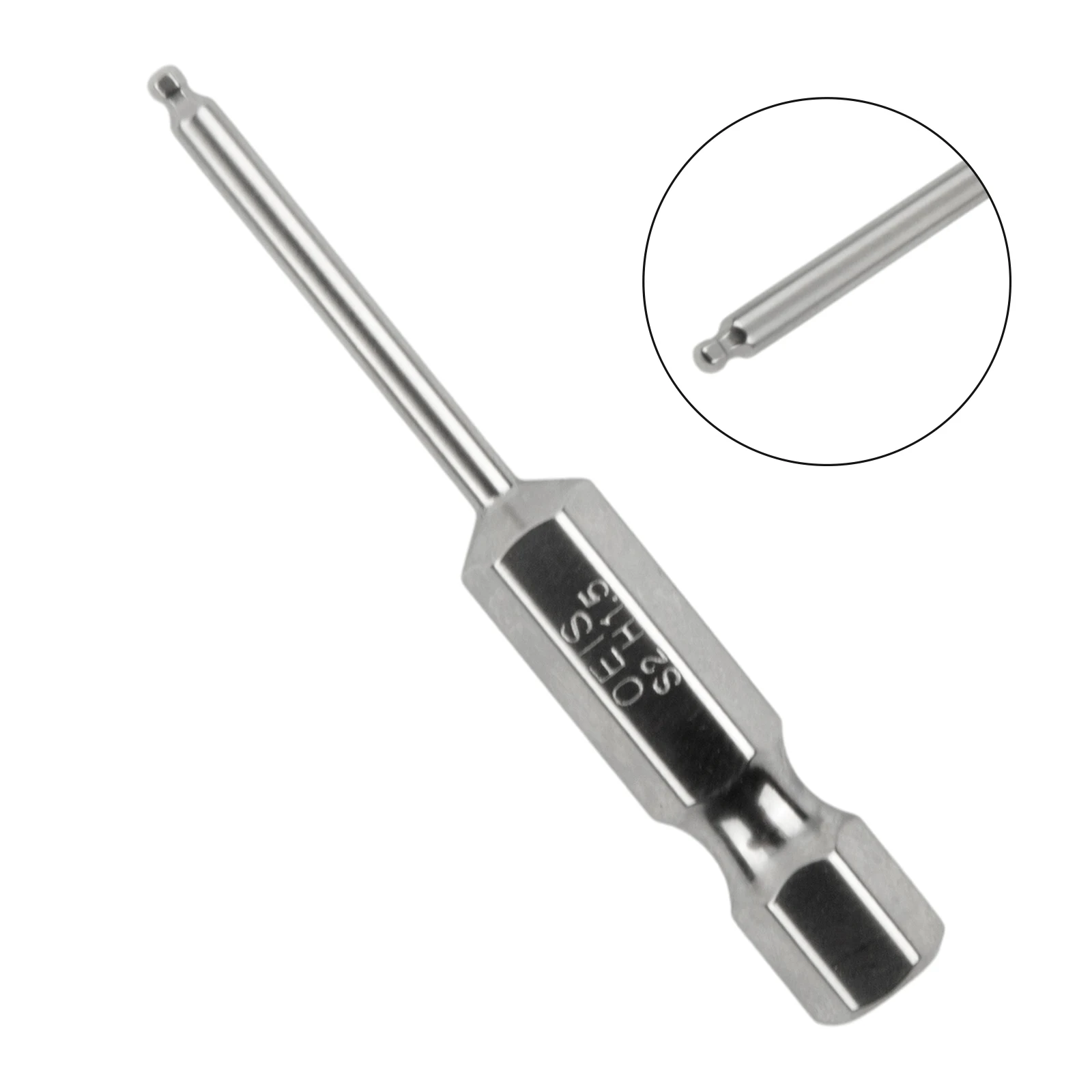 

1pc Ball End Hex Screwdriver Bit Metric Hex Bit 50mm Long Magnetic Driver Bit H1.5//H3/H4/ H5/H6/H8/H10 Power Tool
