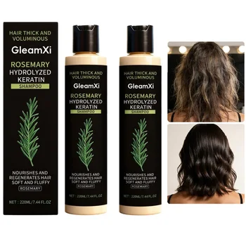 2PCS Shampoo al Rosmarino Volumizzante e Rinforzante, Controllo dell'Olio, Nutre e Ripara i Capelli, Aggiunge Volume