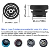 Aluminum Dustproof Plugs Car Cigarette Lighter Plug 12V Replacement Accessories Car Decorations Fits Most Vehicles Autos Cars 3