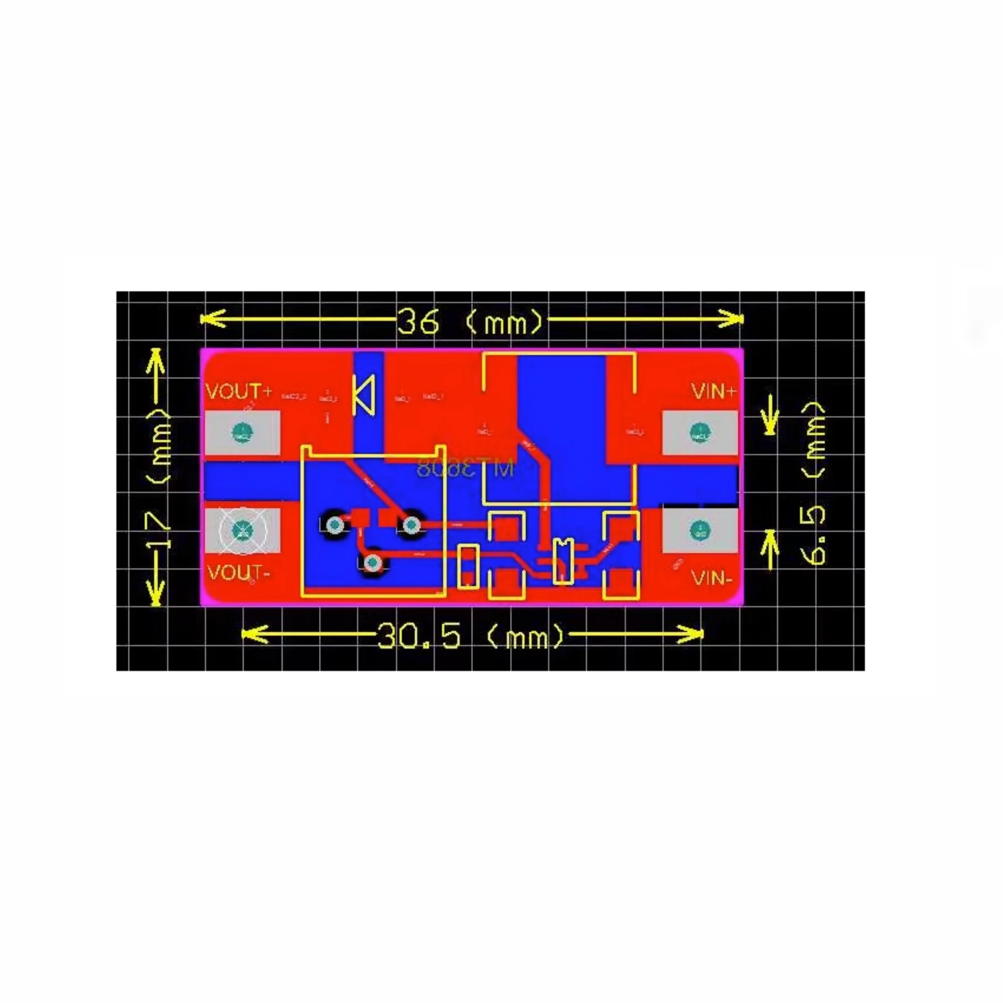 조정 가능한 DC-DC 부스터 모듈, 2A 부스터 보드 입력, 3V, 5V, 9V, 12V, 24V, MT3608