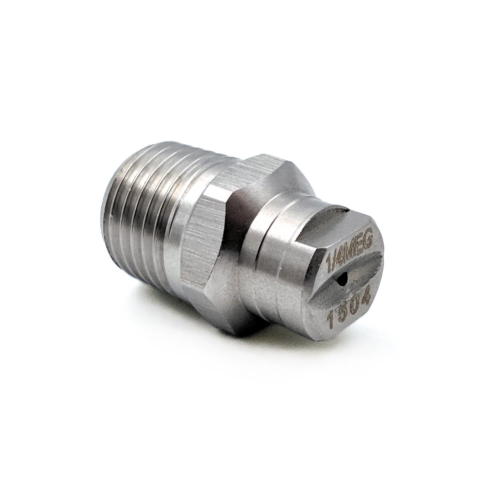 High Pressure Washing Jet Flat Fan Nozzle,MEG High Pressure Road Sweeper Spray Nozzle,1/4"Industrial Cleaning Nozzle 3