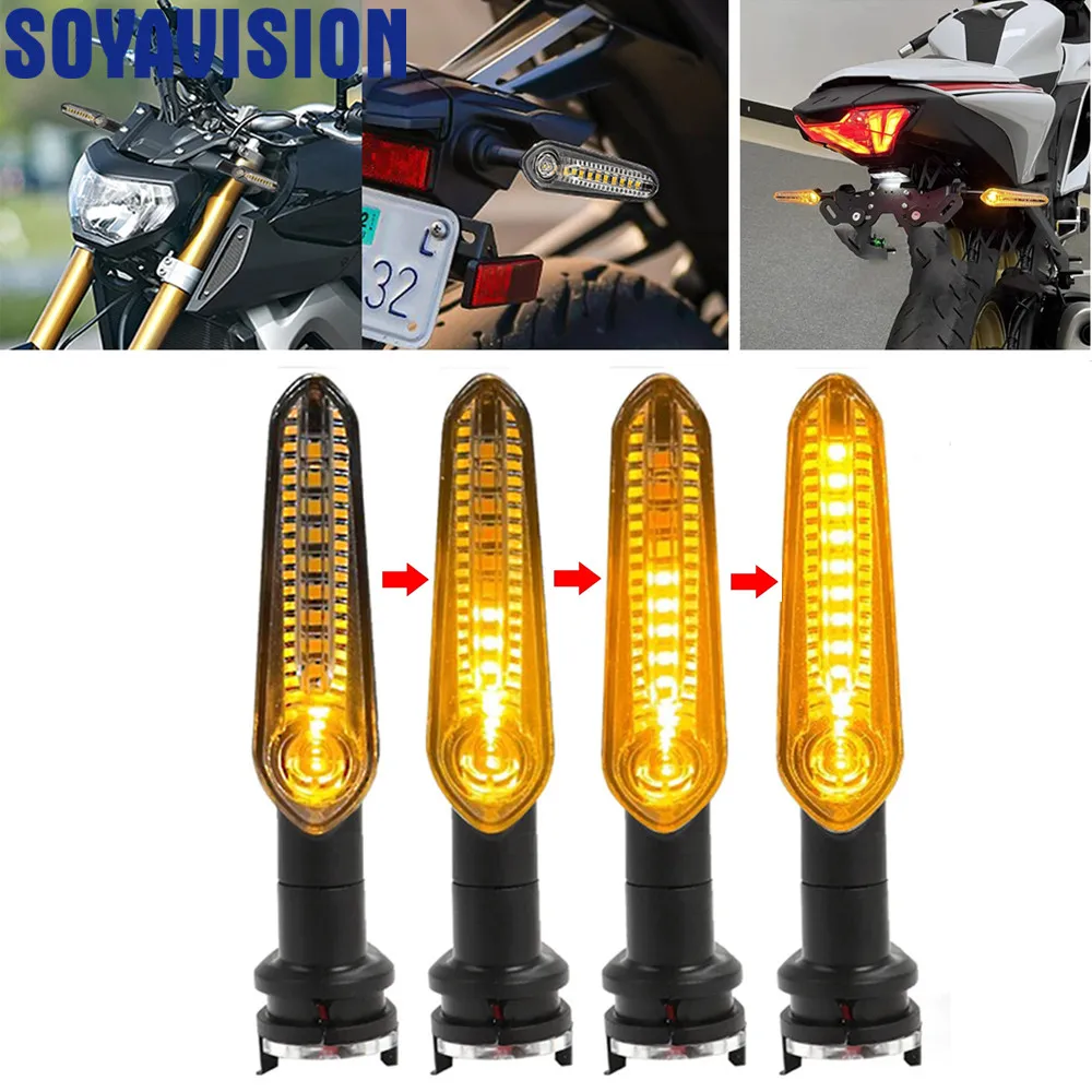 ไฟเลี้ยว LED สีเหลืองอำพัน สำหรับ Yamaha MT03/MT07/MT09/XSR700