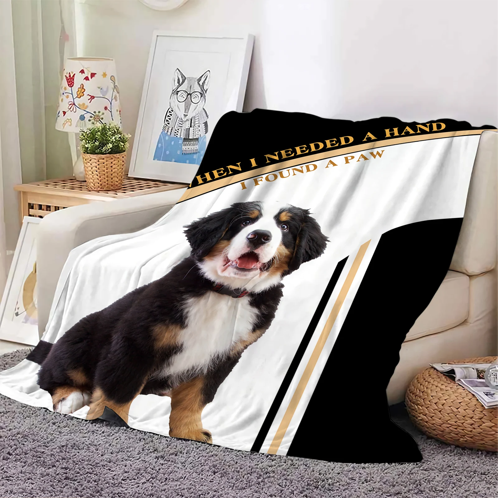 Pet Hair Dog Picture Blanket Petique Velvety Blanky Pet Blanket