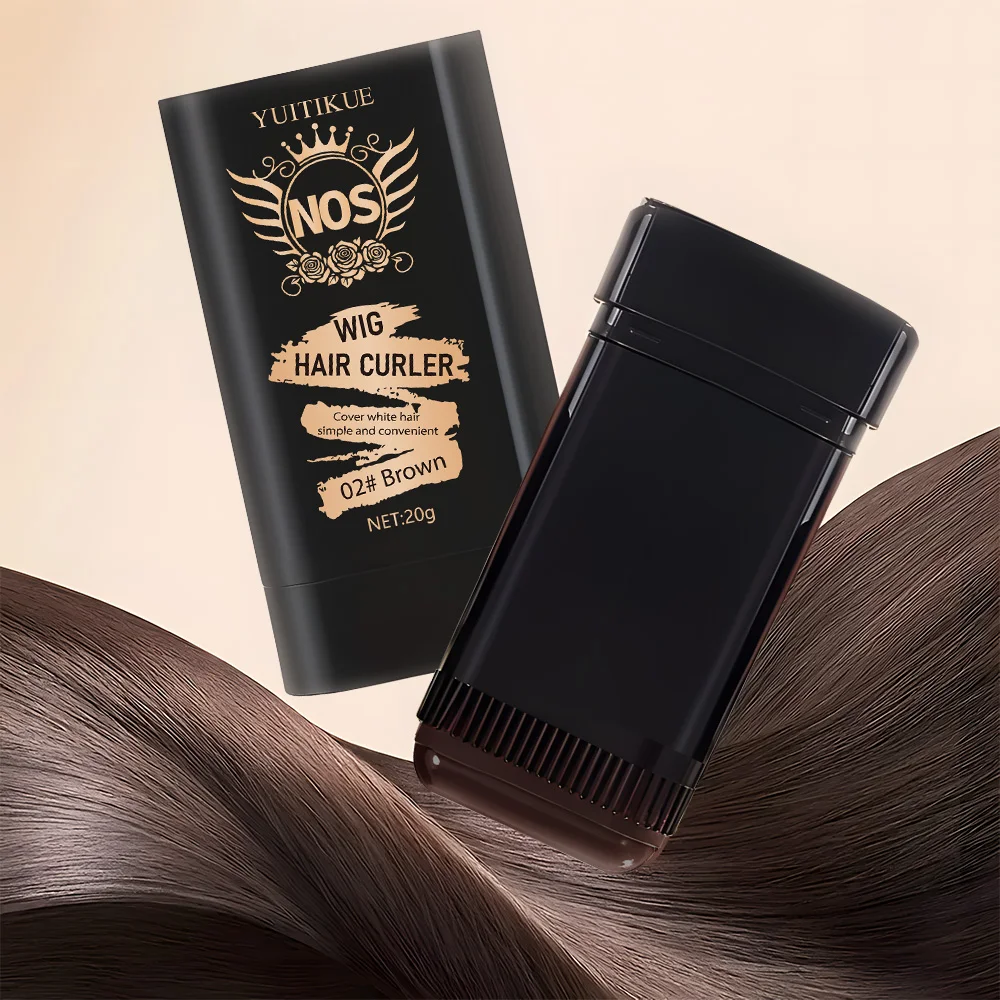 Quick Gray Hair Color Stick -, Long-Lasting Gray Coverage, Easy Application at Home or On-the-Go,Ideal for Brown/Black Hair