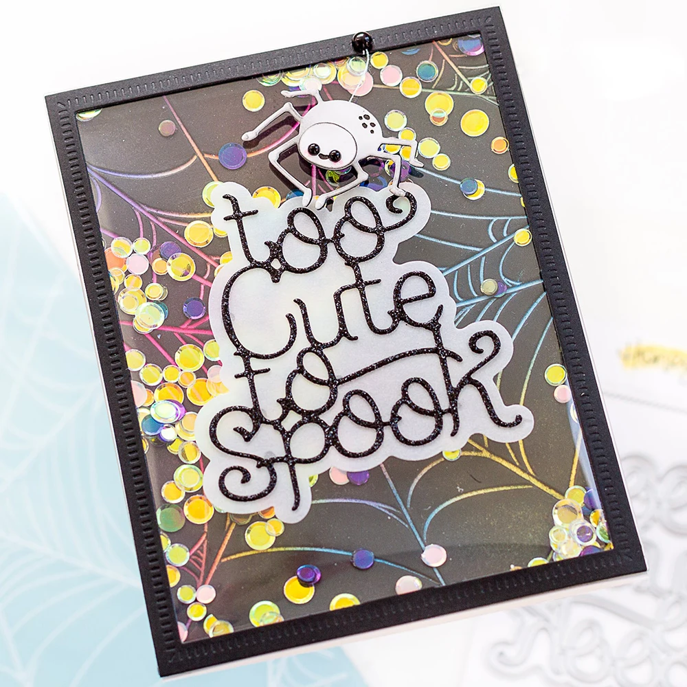 6.3*4.5inch 3D Embossing Folder Spidernet Background for DIY Scrapbooking Halloween Adding Texture Embossing Stencil New