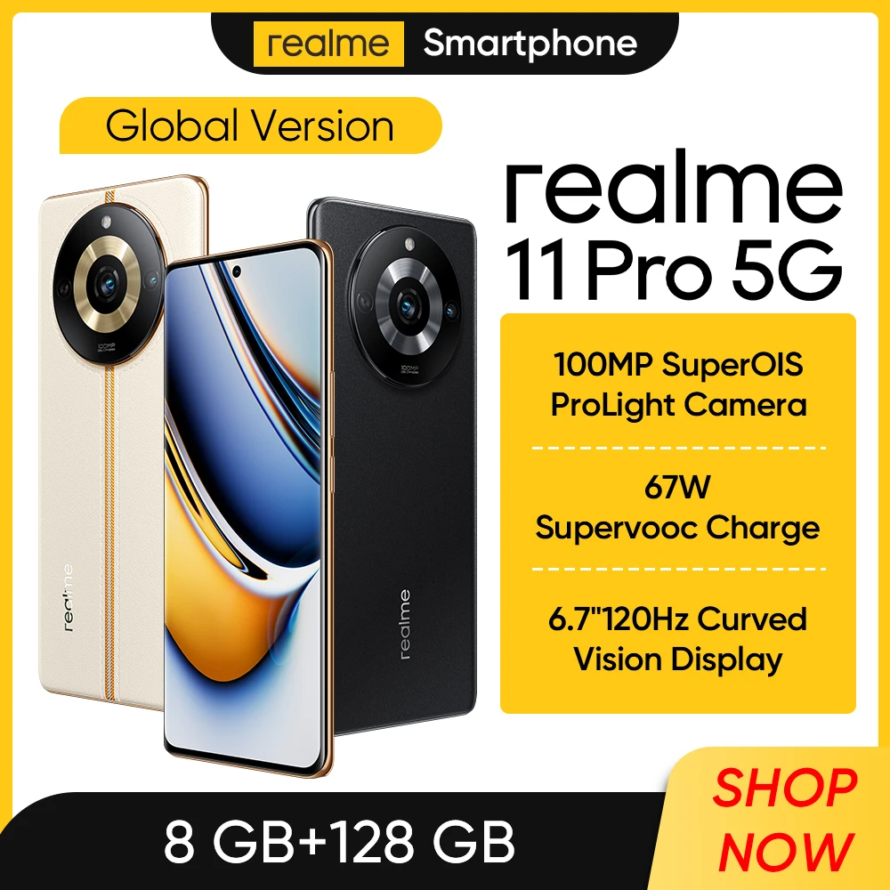 Realme 곡선 비전 스크린 67 SuperDart 충전 5000mAh 배터리, 100MP 카메라 Dimensity7050 프로세서, 빠른 배송, 11 프로 6.7 인치