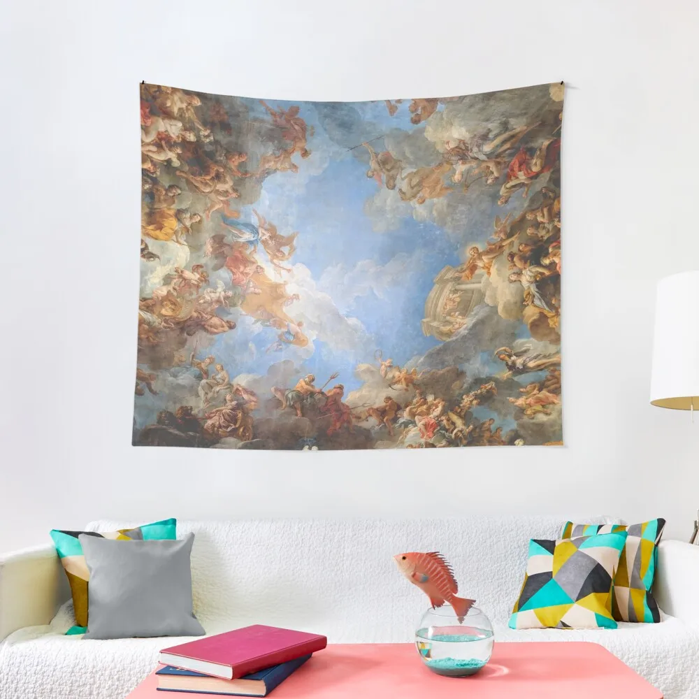 

Fresco of Angels in the Palace of Versailles Tapestry room decore aesthetic tapestry for bedroom house decorations