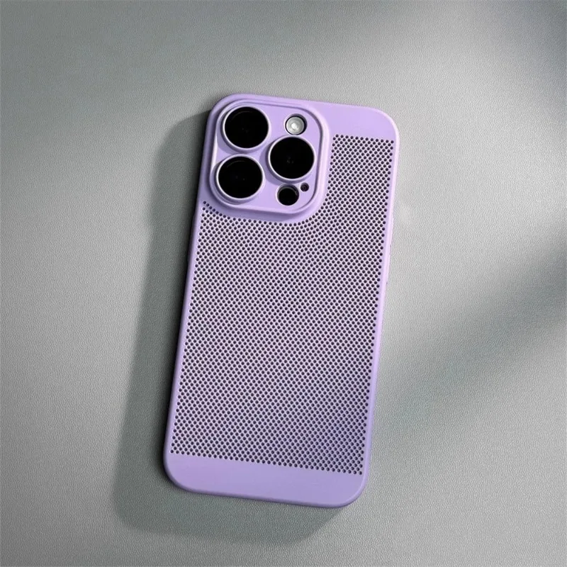 Ultra Thin Honeycomb Mesh Hard PC Case with Lens Protection and Heat Dissipation