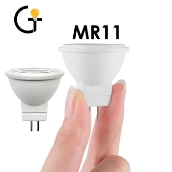 MR11 GU4 전구 LED 미니 COB 스포트라이트, 고휘도 따뜻한 백색광, 주방 덴에 적합, 20W, 50W 할로겐, 12V, 3W