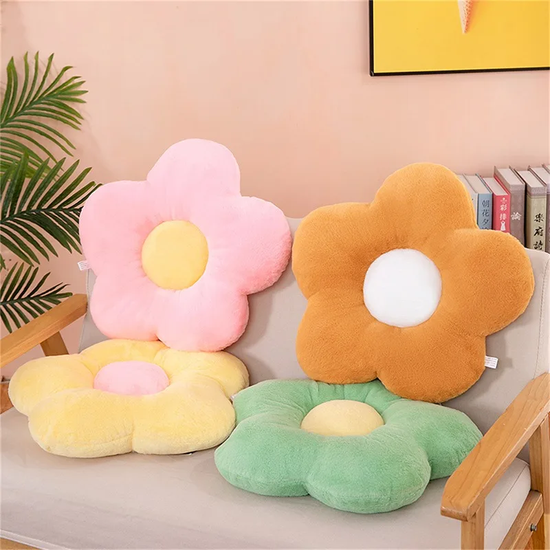 Colorful Flower Plush Pillow 6