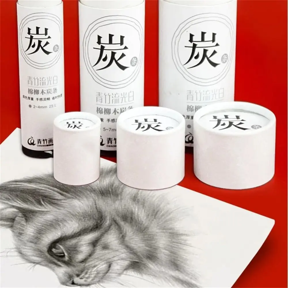 검정색 숯 스틱, 덩굴 숯, 버드나무 숯, 숯 막대, 전문가용 강력 컬러 드로잉 숯 연필