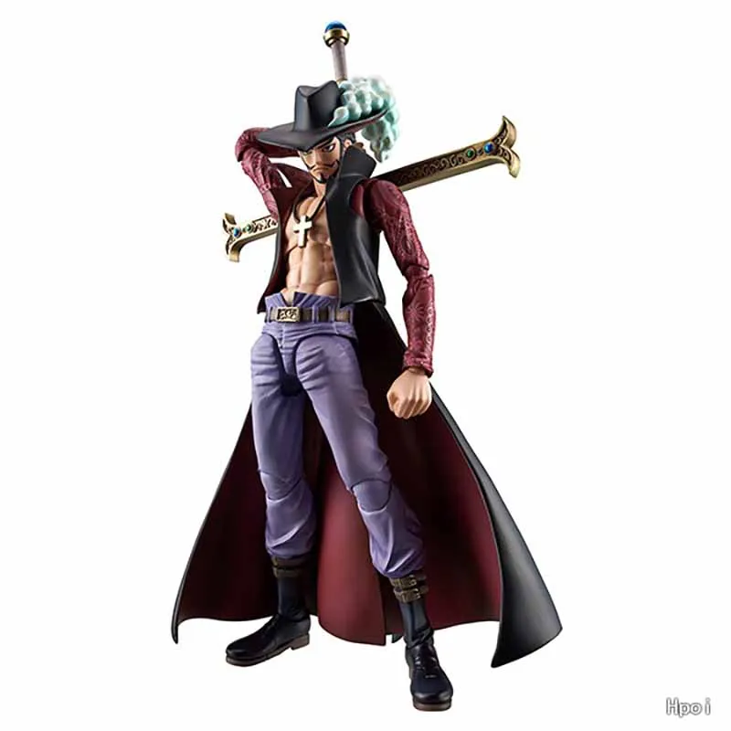Originale Originale Megahouse Variable Action Heroes Mihawk Falkenauge One Piece 18Cm Model Animation Character Action Toy
