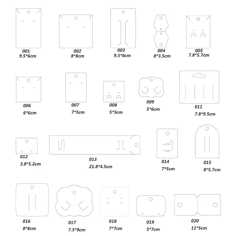 100 шт./лот держатель для сережек и карт, бумажная Шпилька, ожерелье, витрина, картонная подвесная бирка для «сделай сам», фурнитура для изготовления упаковки ювелирных изделий картонные витрины для сережек и ожерелий бирка 6 х9 см 50 шт лот для ювелирных изделий сделай сам