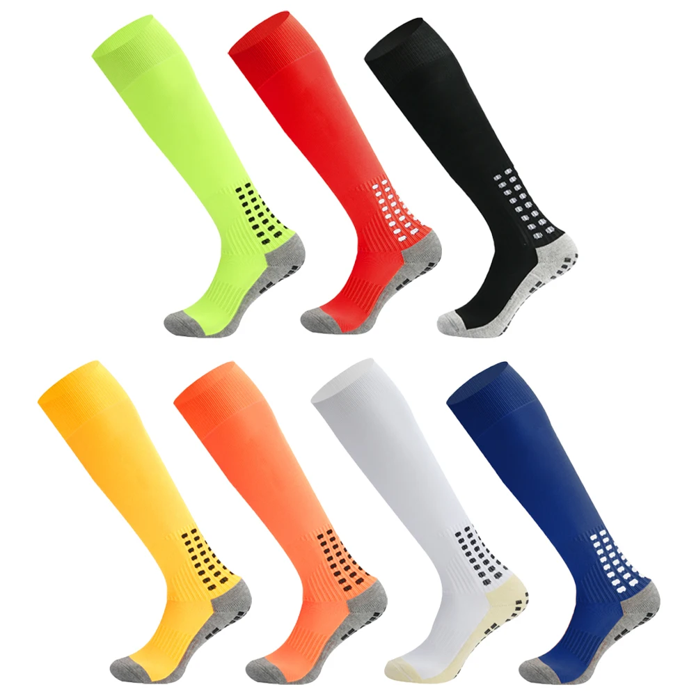 

Cycling High Professional Soccer Stripe Socks Sports Knee Long Stocking Breathable Non-slip Football Sock