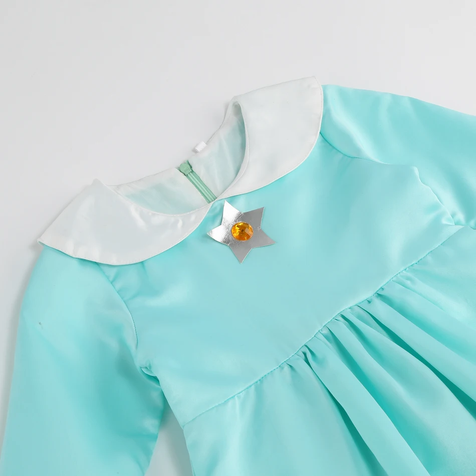 white christmas dresses Super Mario Galaxy Princess Rosalina Dress Cosplay Costume Halloween Suit ACcosplay, Female / Xs main image 0