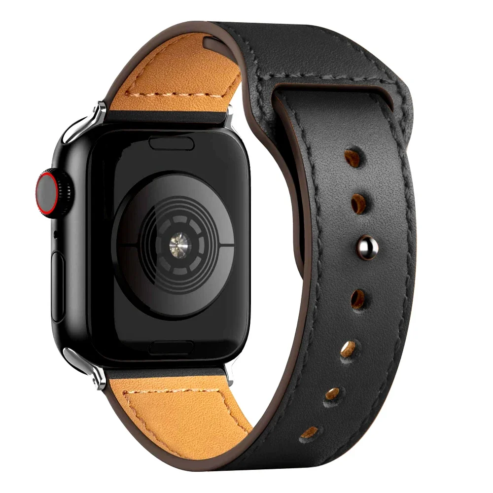 ตัวเลือกสินค้า สายหนังแท้สำหรับ Apple Watch Band Ultra ขนาด 38-49 มม.