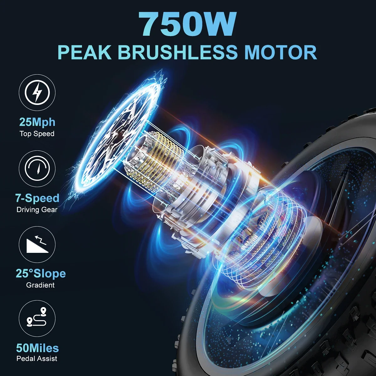Ebike jansno X50 750W 48V14AH Fat Tire Electric Bike Beach Cruiser Off-Road Electric Bike Adult City Mountain