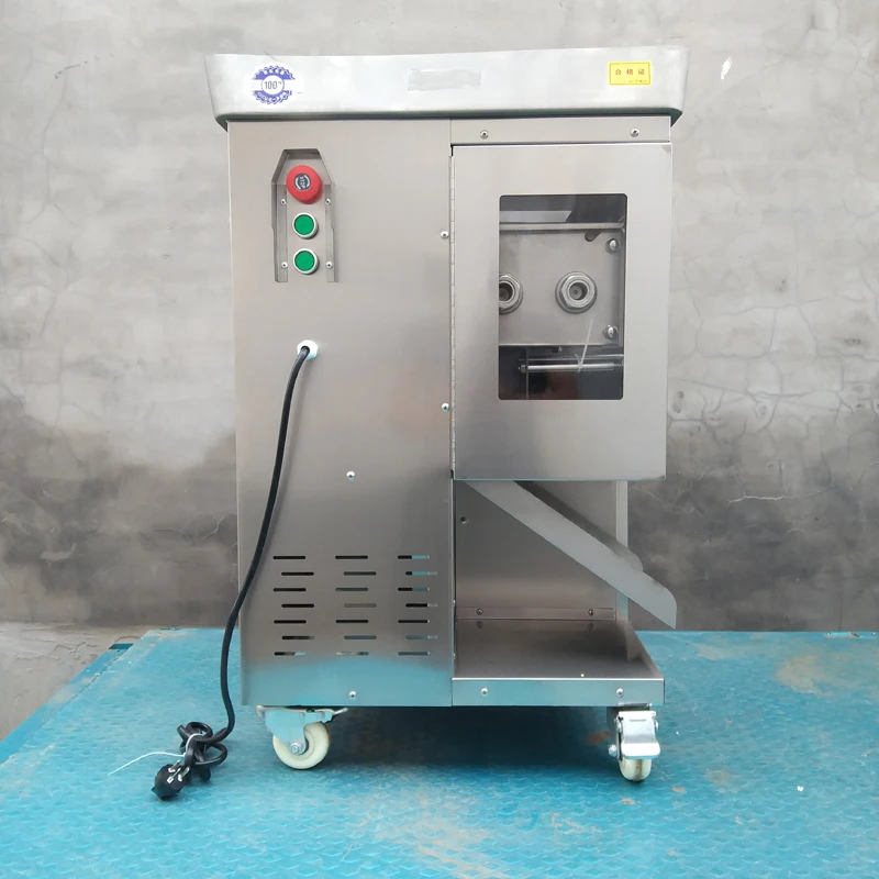 

Meat Slicer Household Frozen Meat Cutting Machine Vegetables Cutter Desktop Alloy+Stainless Steel Thickness Adjustable