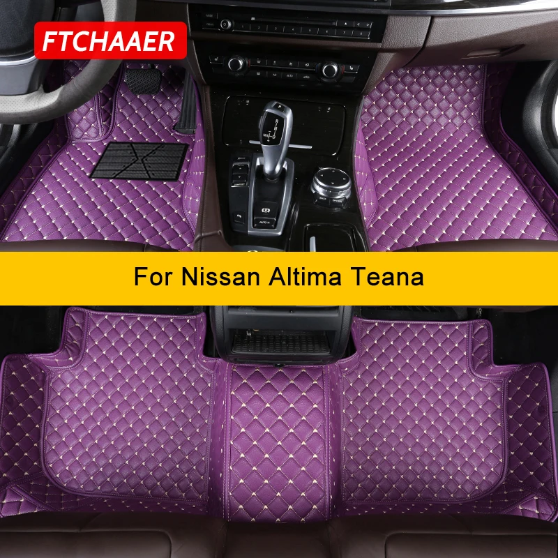 

FTCHAAER Custom Car Floor Mats For Nissan Altima Teana Auto Carpets Foot Coche Accessorie