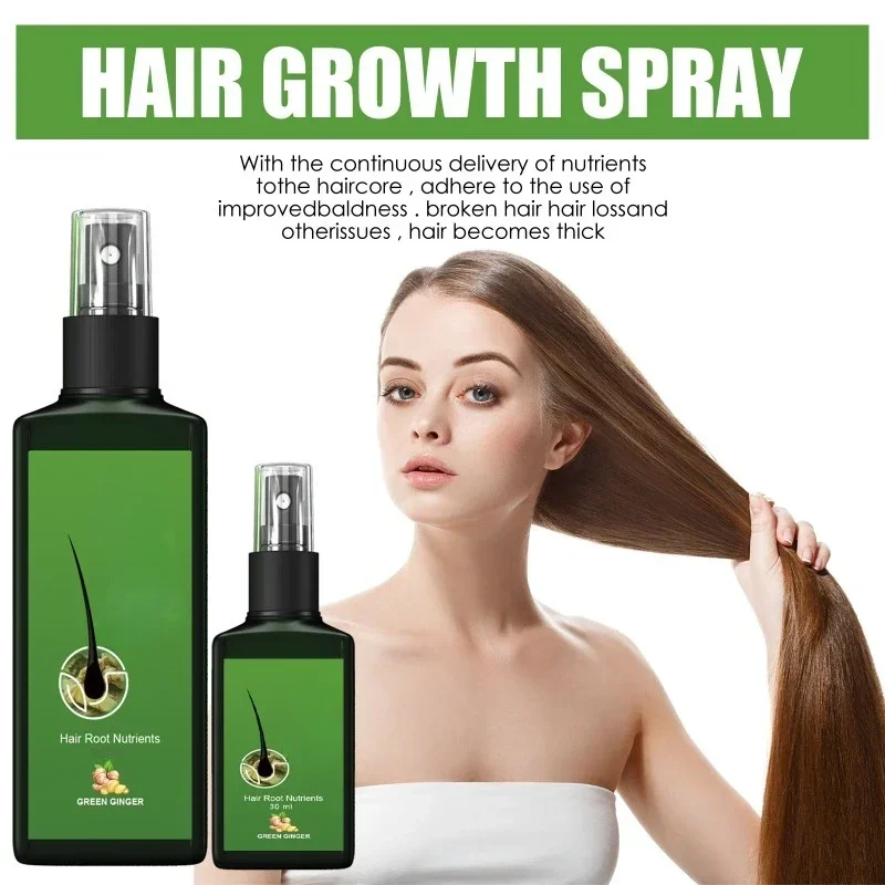 Zenzero naturale Cura dei capelli Olio essenziale Radice Crescere Anti perdita di capelli Siero Liquido Cuoio capelluto Danneggiato Trattamento Riparazione Prodotti per la cura - immagine 4