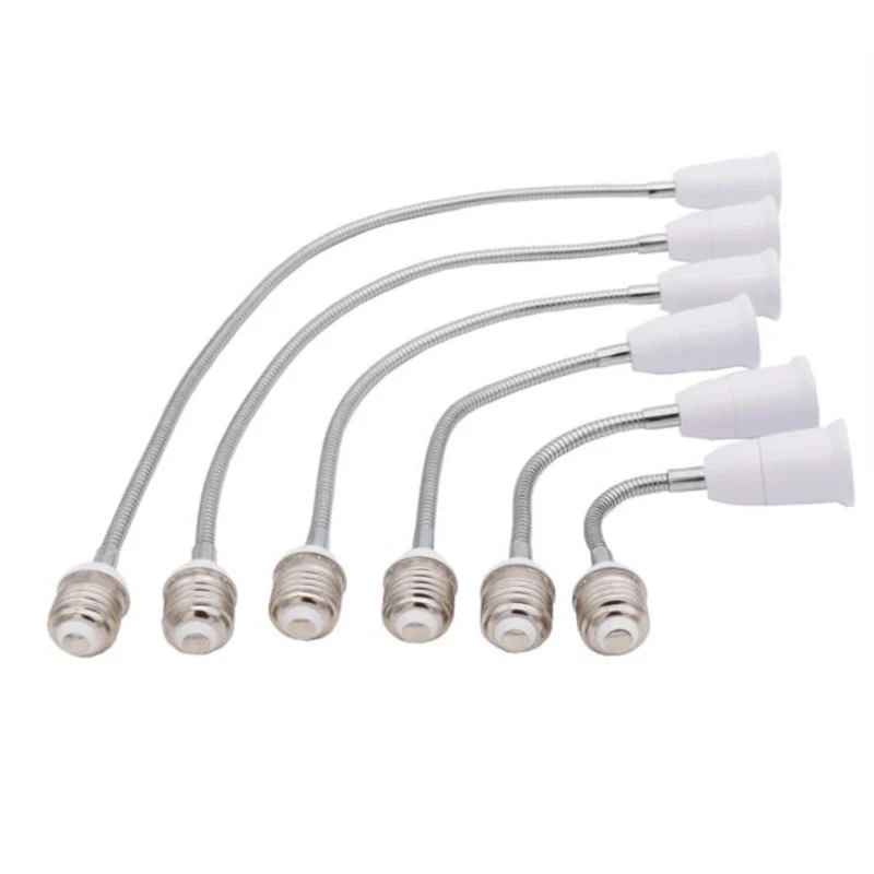 Lamp Holder Lamp Bulb Holder Socket Converter Lamp Base Lamp Socket Adapter Led Lamp Base Lamp Socket Extender E27 to E27 LED Light Bulb Base Socket Flexible Extension Lamp Holder Converter Plug 18cm/28cm/38cm/48cm/58cm